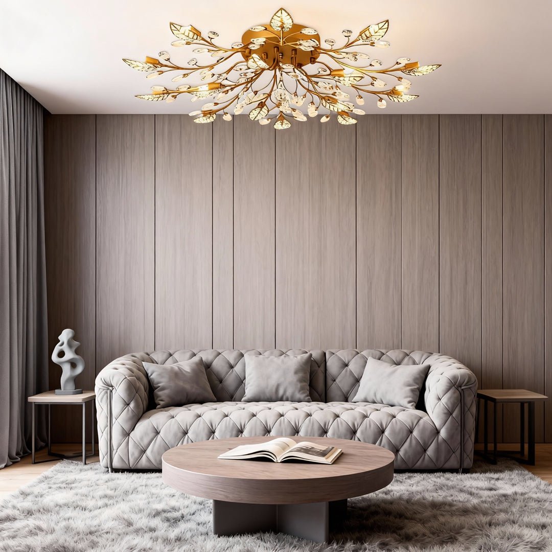 Laurel Crystal Chandelier (35") - LivingLX