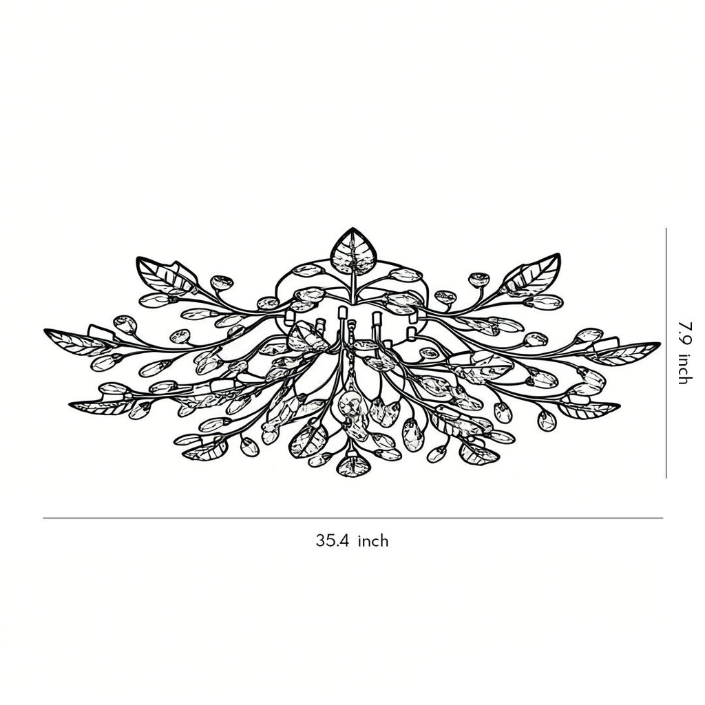 Laurel Crystal Chandelier (35") - LivingLX