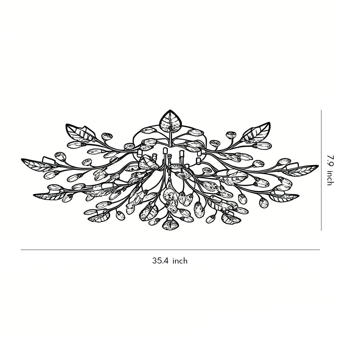 Laurel Crystal Chandelier (35") - LivingLX