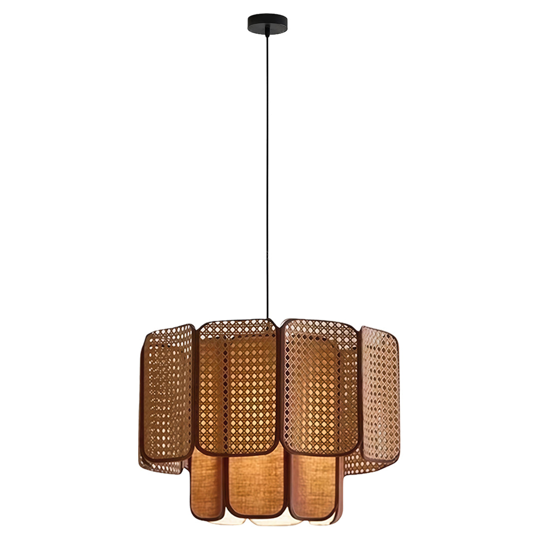 Kyoto Bamboo Rattan Pendant (16"–32")