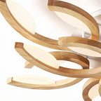 Maple Oak Floral Semi-Flush Mount (26"–30")