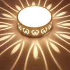 LED ceiling light Ø 28 cm — Warm & cool white, star pattern for hallway & entrance - LivingLX