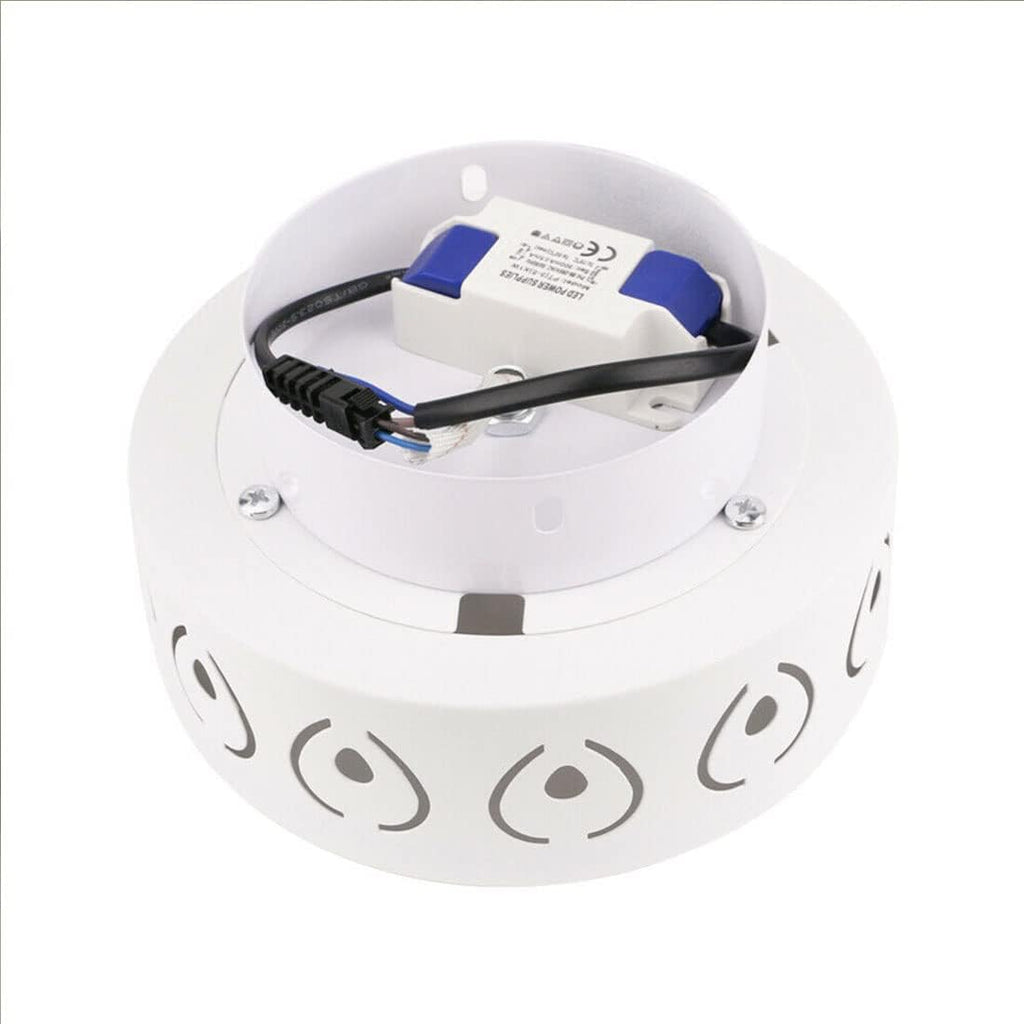 LED ceiling light Ø 28 cm — Warm & cool white, star pattern for hallway & entrance - LivingLX