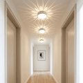 LED ceiling light Ø 28 cm — Warm & cool white, star pattern for hallway & entrance - LivingLX