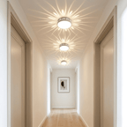 LED ceiling light Ø 28 cm — Warm & cool white, star pattern for hallway & entrance - LivingLX