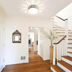LED ceiling light Ø 28 cm — Warm & cool white, star pattern for hallway & entrance - LivingLX