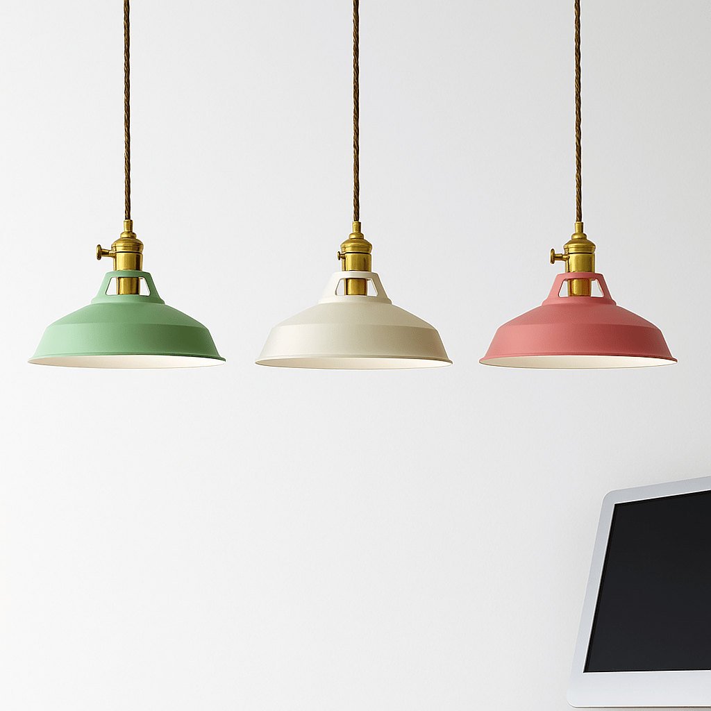 Loft Colorful Metal Pendant Light | Industrial Modern Hanging Lamp - LivingLX