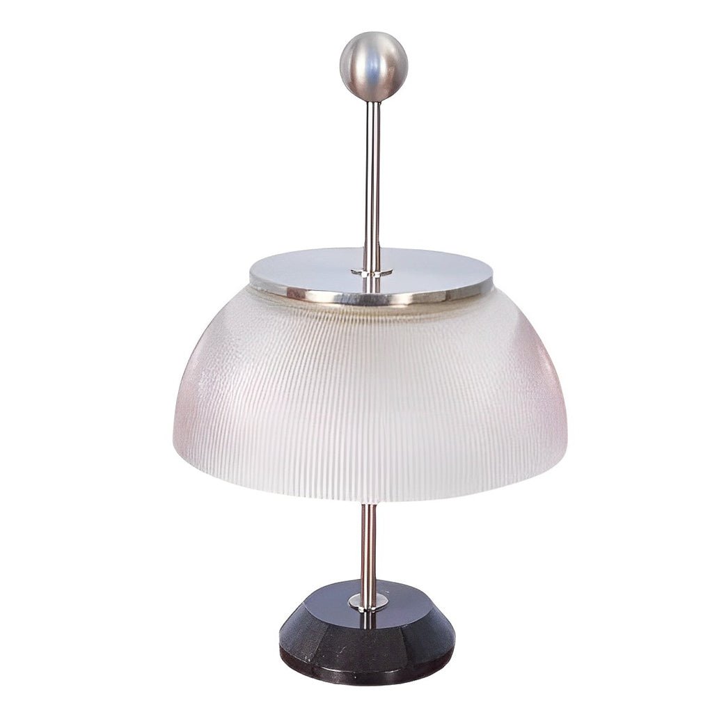 Lucia Ribbed Glass Table Lamp (19") - LivingLX
