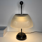 Lucia Ribbed Glass Table Lamp (19") - LivingLX