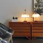 Lucia Ribbed Glass Table Lamp (19") - LivingLX