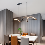 Modern LED Chandelier Pendant Light | Dimmable Dining Room & Living Room Ceiling Light with Remote