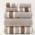 LuxeCoral 8-Piece Towel Set - LivingLX