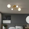 Lyra Glass Bean Semi-Flush Mount (26"–39") - LivingLX