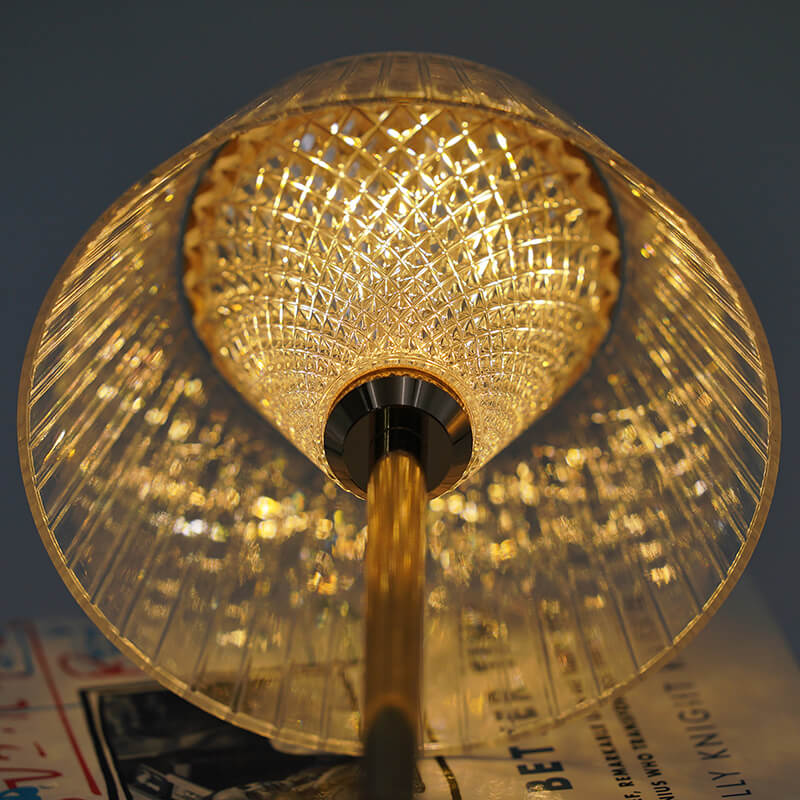 LuxeAura Crystal Table Lamp