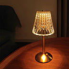 LuxeAura Crystal Table Lamp