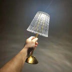 LuxeAura Crystal Table Lamp