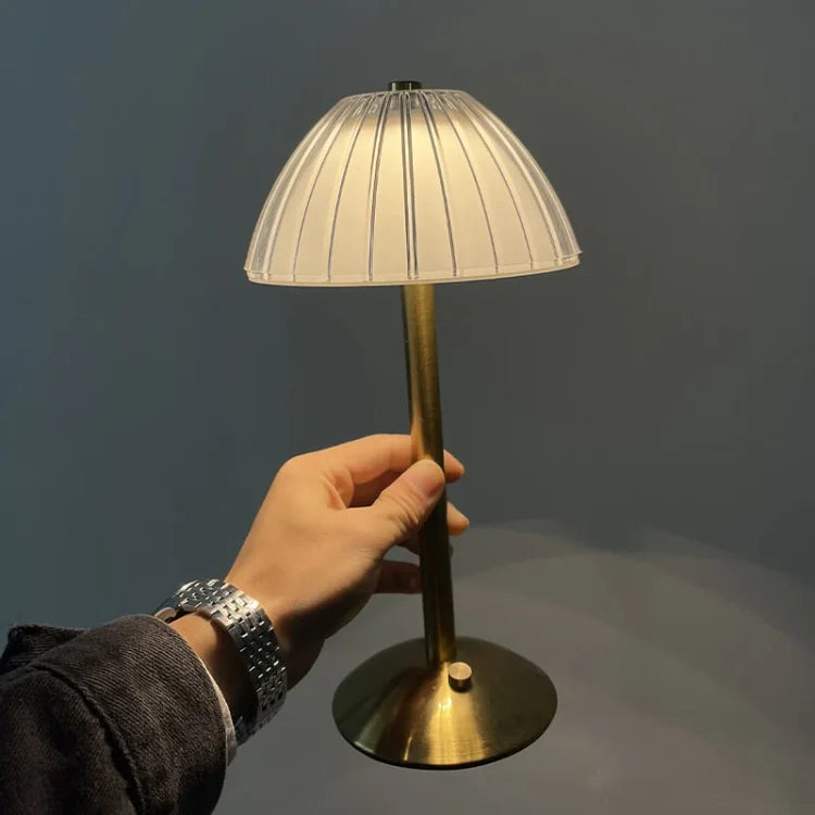 LuxeAura Crystal Table Lamp