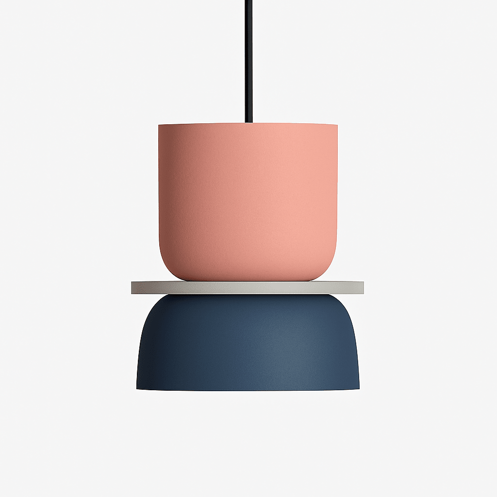 Makazon Playful Shapes Pendant Light | Colorful Metal Design - LivingLX