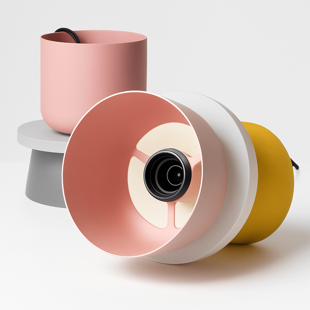 Makazon Playful Shapes Pendant Light | Colorful Metal Design - LivingLX