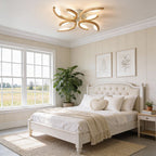 Maple Oak Floral Semi-Flush Mount (26"–30") - LivingLX