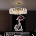 Margaux Copper Glass Semi-Flush Mount (16"–24") - LivingLX