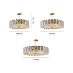 Margaux Copper Glass Semi-Flush Mount (16"–24") - LivingLX