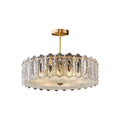 Margaux Copper Glass Semi-Flush Mount (16"–24") - LivingLX