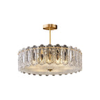 Margaux Copper Glass Semi-Flush Mount (16"–24") - LivingLX