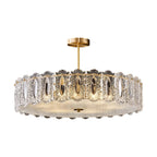 Margaux Copper Glass Semi-Flush Mount (16"–24") - LivingLX