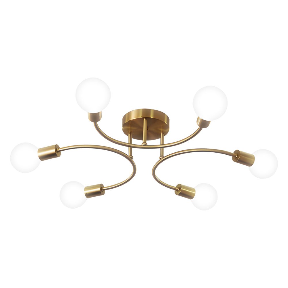 Marigold Curved Arm Flush Mount (16"–33") - LivingLX