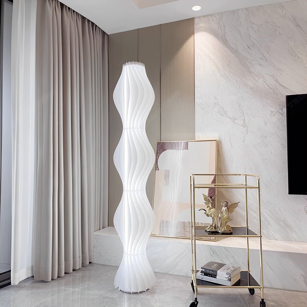 Marisol Wavy Floor Lamp (68") - LivingLX