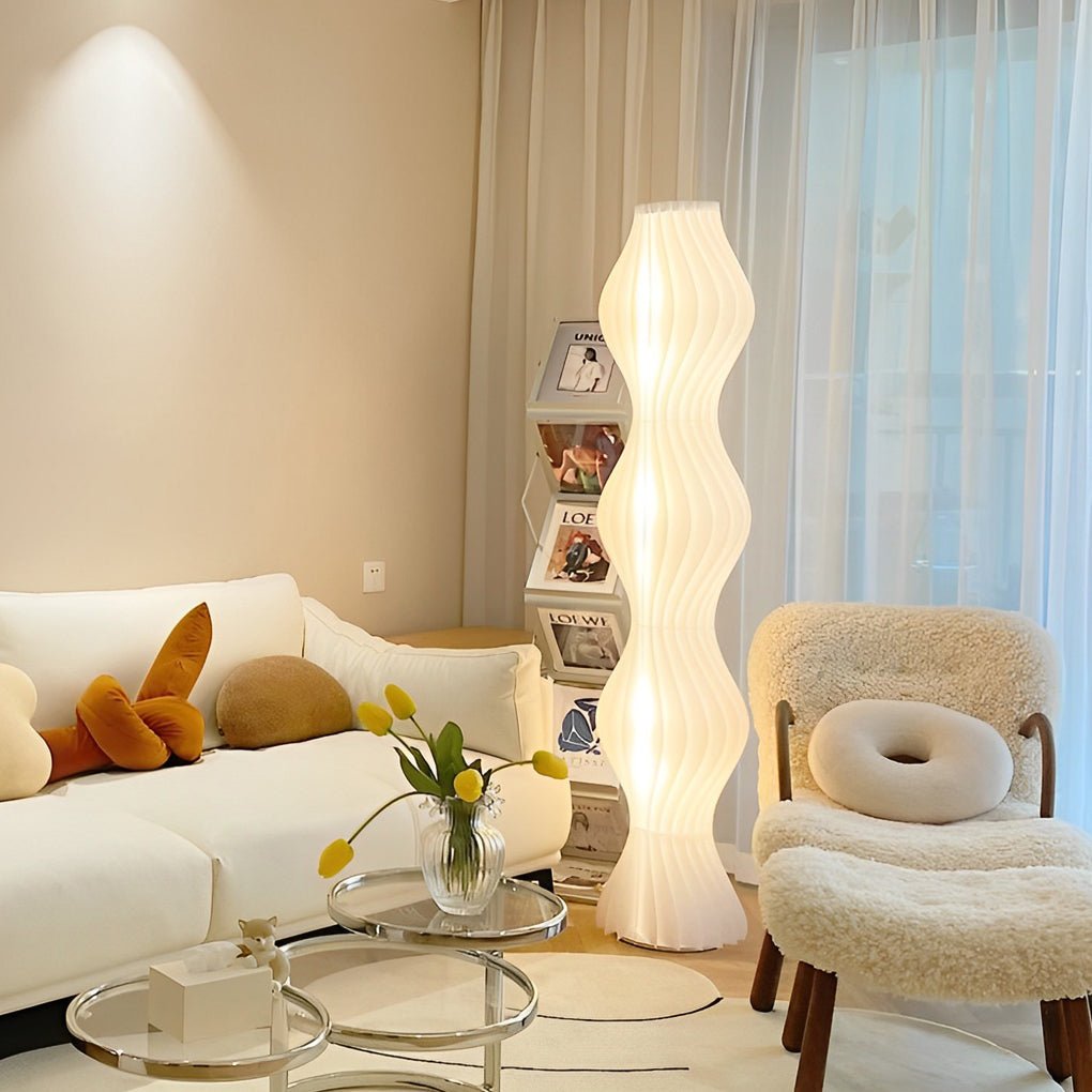 Marisol Wavy Floor Lamp (68") - LivingLX