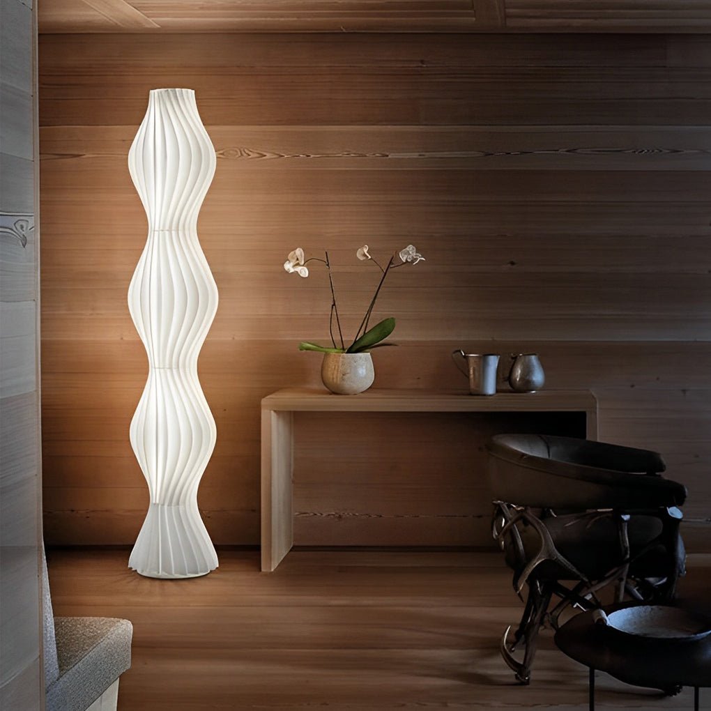 Marisol Wavy Floor Lamp (68") - LivingLX