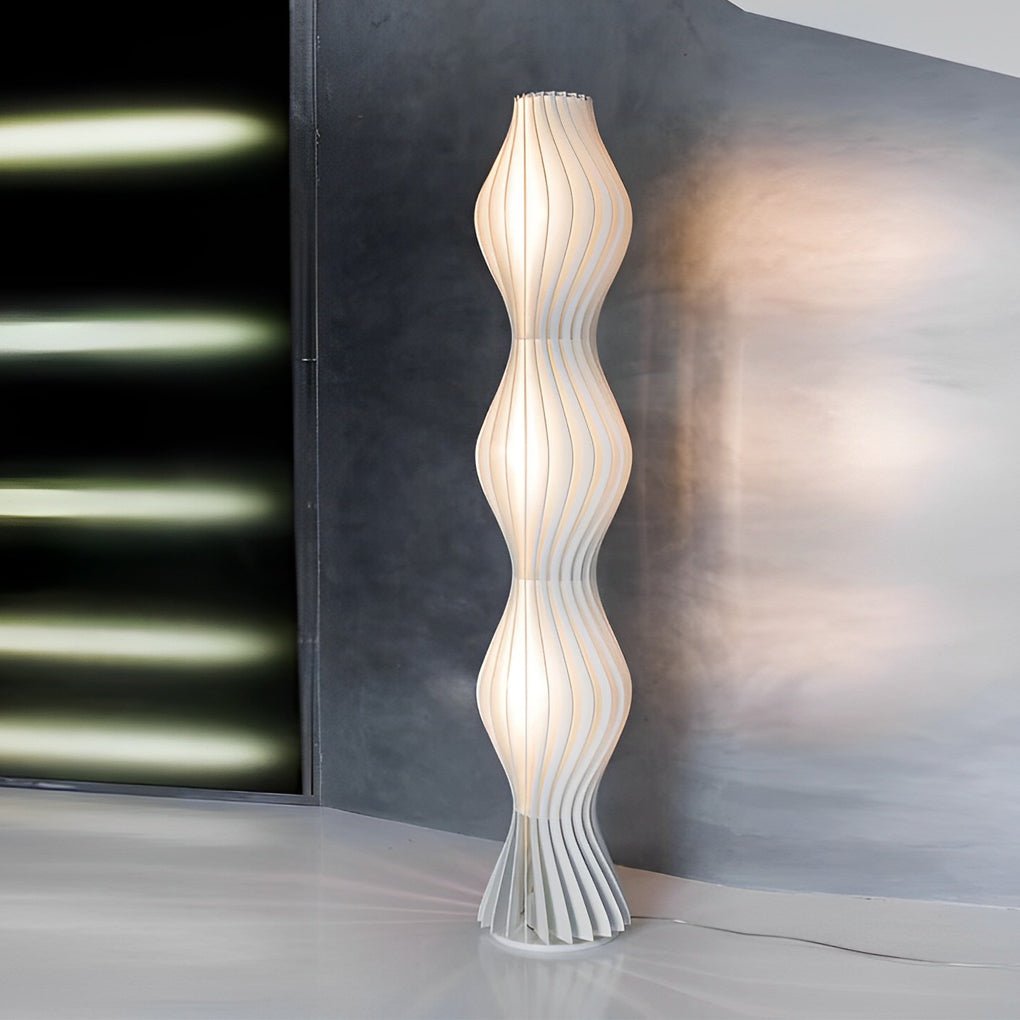 Marisol Wavy Floor Lamp (68") - LivingLX