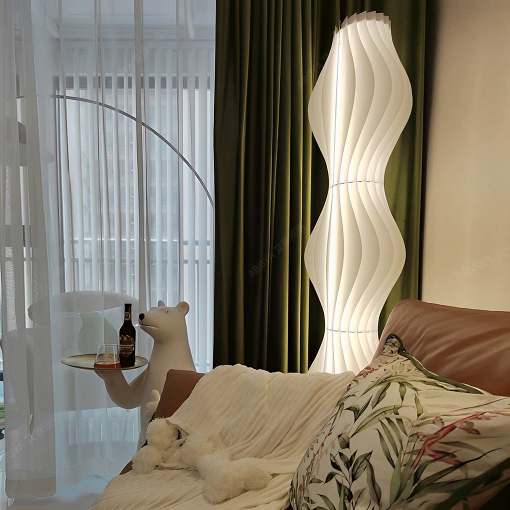 Marisol Wavy Floor Lamp (68") - LivingLX