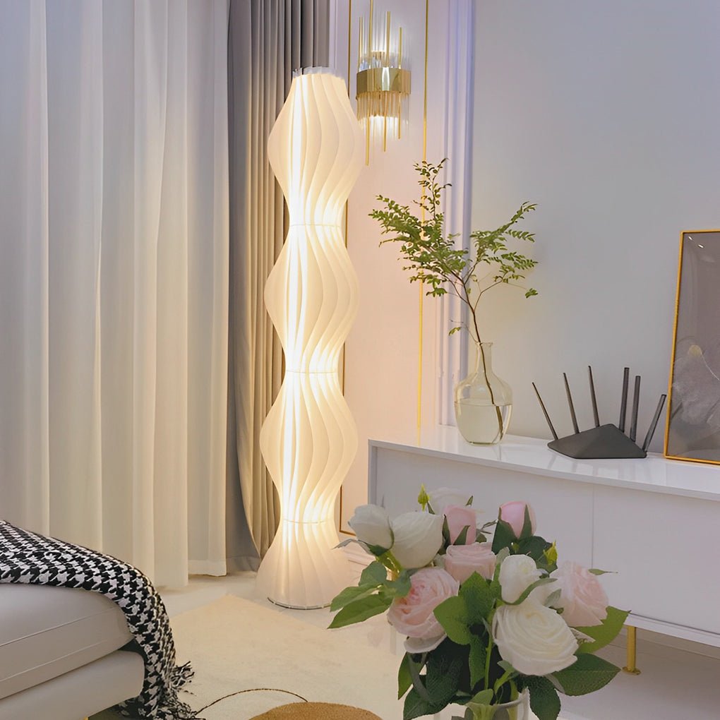 Marisol Wavy Floor Lamp (68") - LivingLX