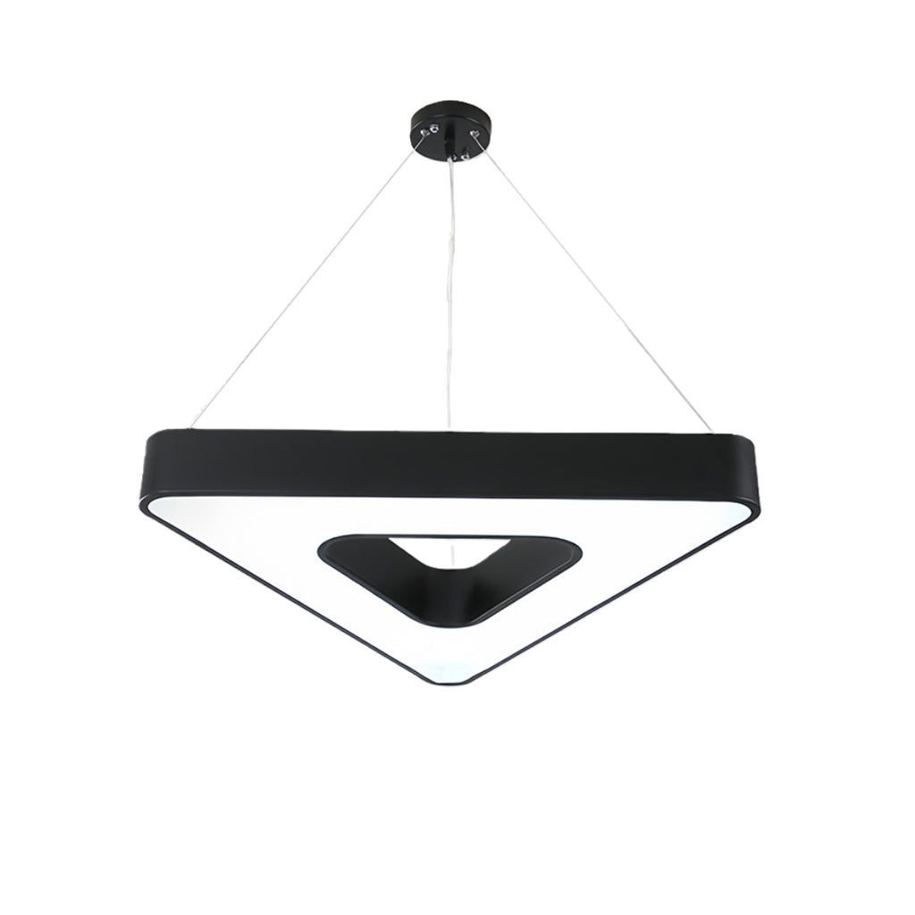 Black Triangular LED Chandelier