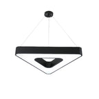 Black Triangular LED Chandelier
