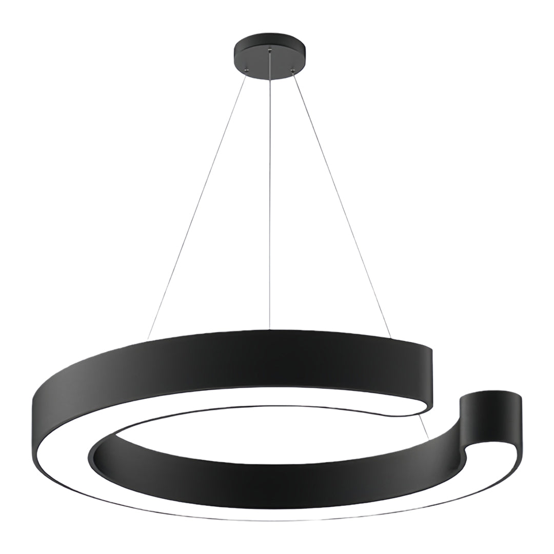 Geometric Iron Frame Acrylic Pendant Light - view 3