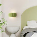 RibbedGlow Ribbed Resin Wall Sconce