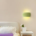 RibbedGlow Ribbed Resin Wall Sconce