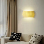 RibbedGlow Ribbed Resin Wall Sconce