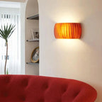 RibbedGlow Ribbed Resin Wall Sconce
