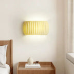 RibbedGlow Ribbed Resin Wall Sconce