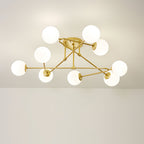 Lyra Glass Bean Semi-Flush Mount (26"–39")