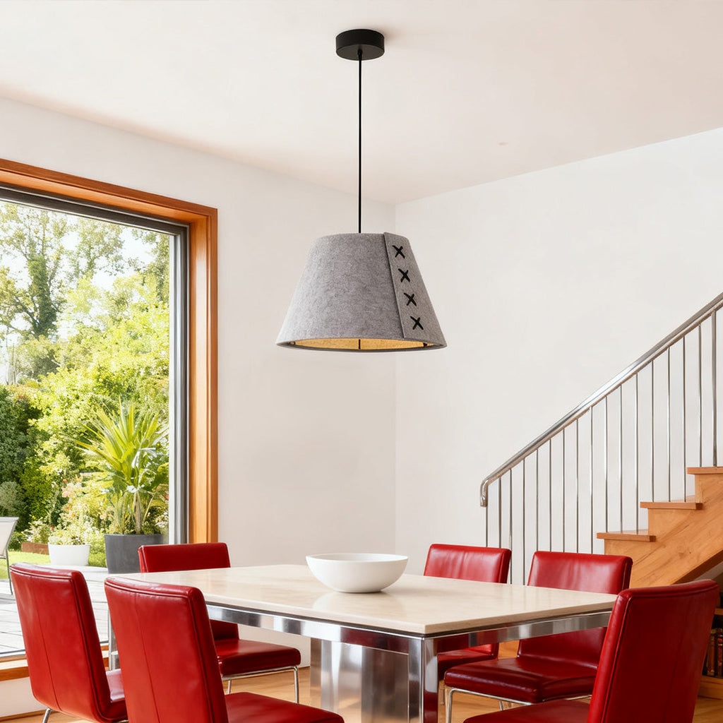 Indigo Felt Acoustic Pendant (13"–21")