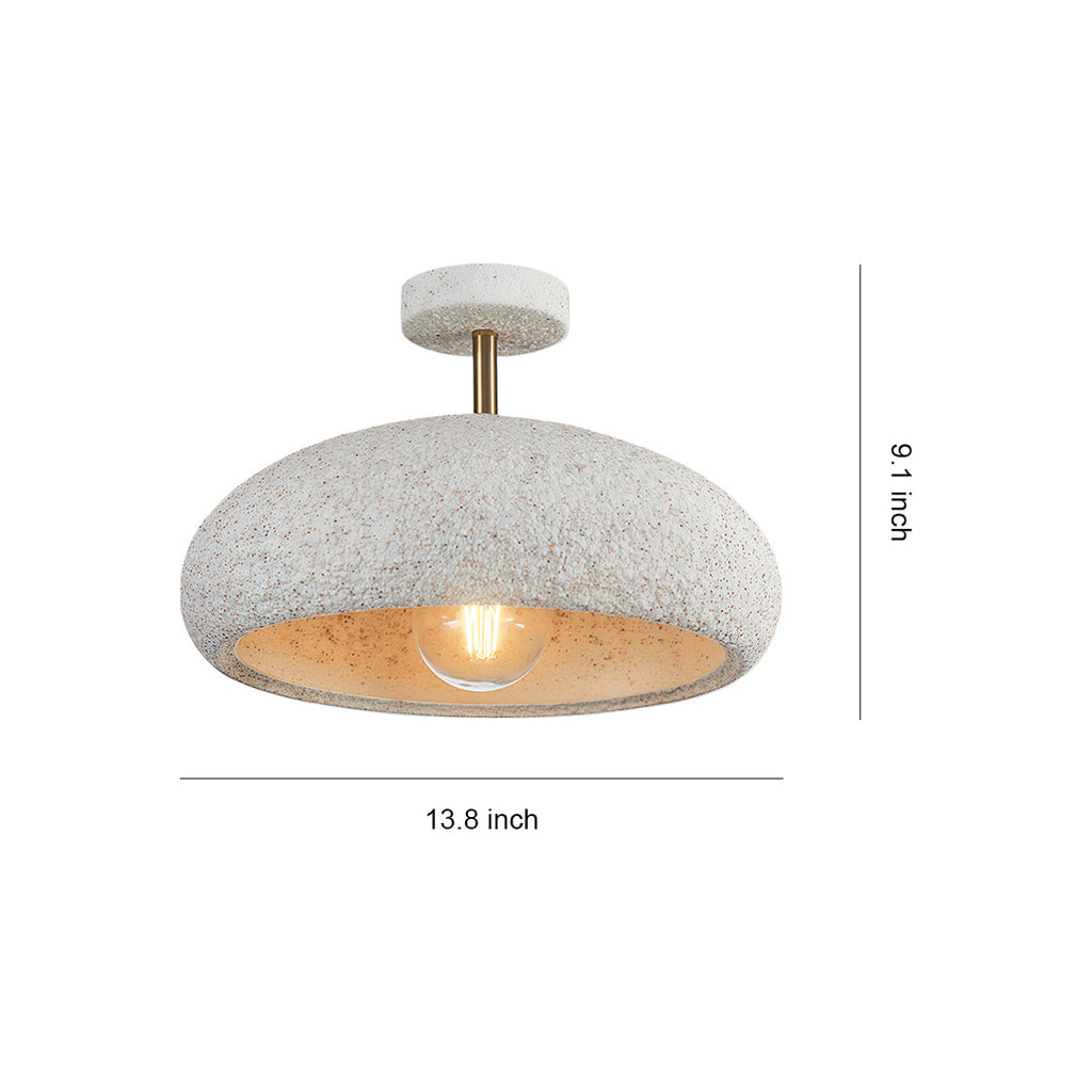 Kanso Wabi-Sabi Semi-Flush Mount