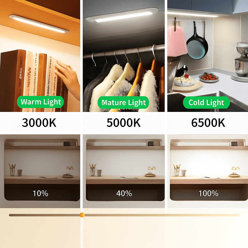 Motion Sensor LED Closet Light | Rechargeable Wireless Magnetic Under-Cabinet Light Bar - LivingLX