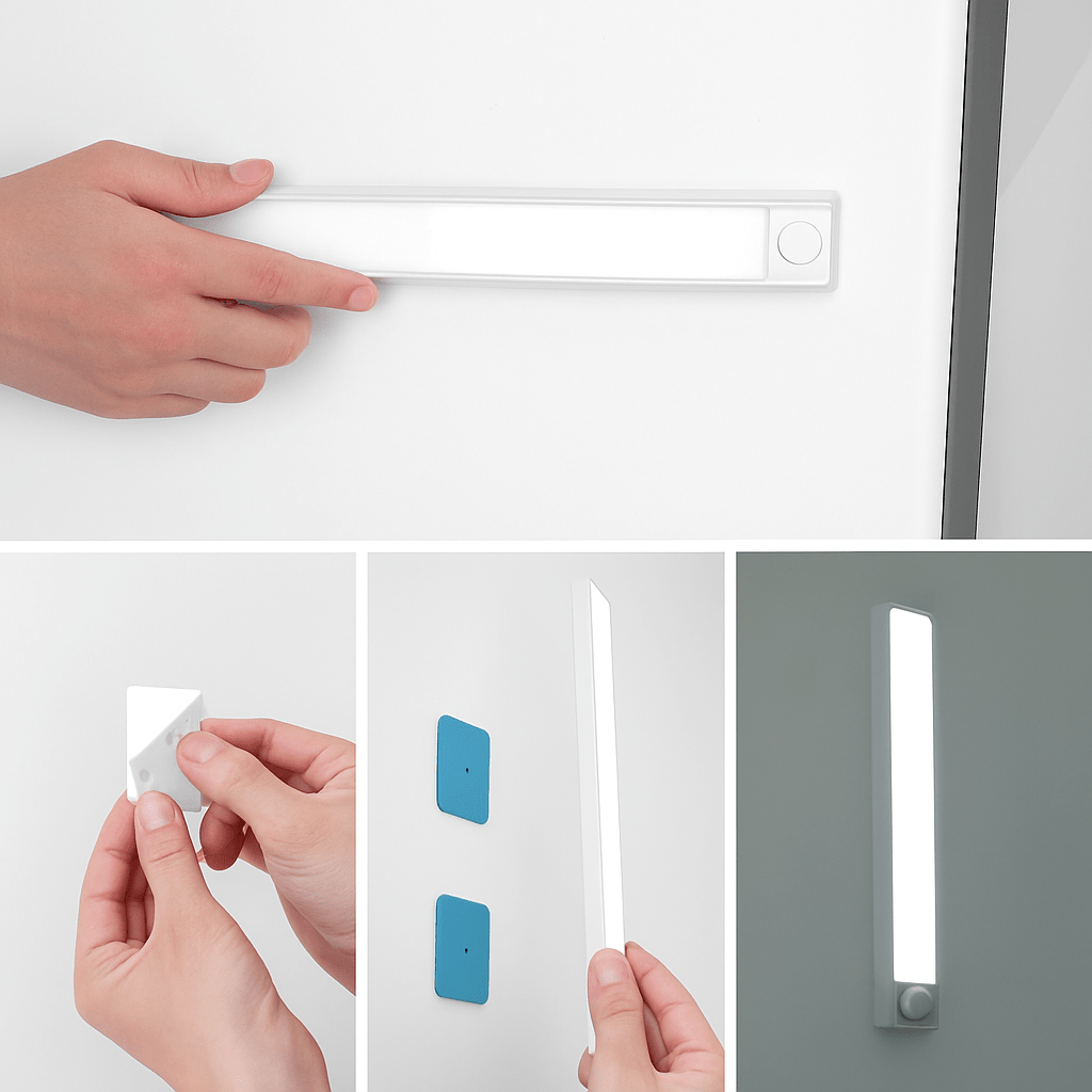 Motion Sensor LED Closet Light | Rechargeable Wireless Magnetic Under-Cabinet Light Bar - LivingLX