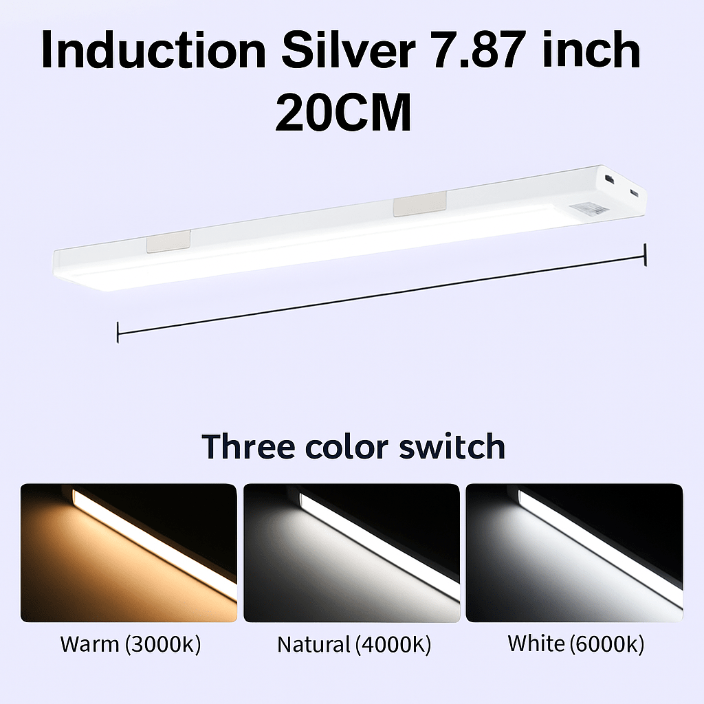 Motion Sensor LED Closet Light | Rechargeable Wireless Magnetic Under-Cabinet Light Bar - LivingLX